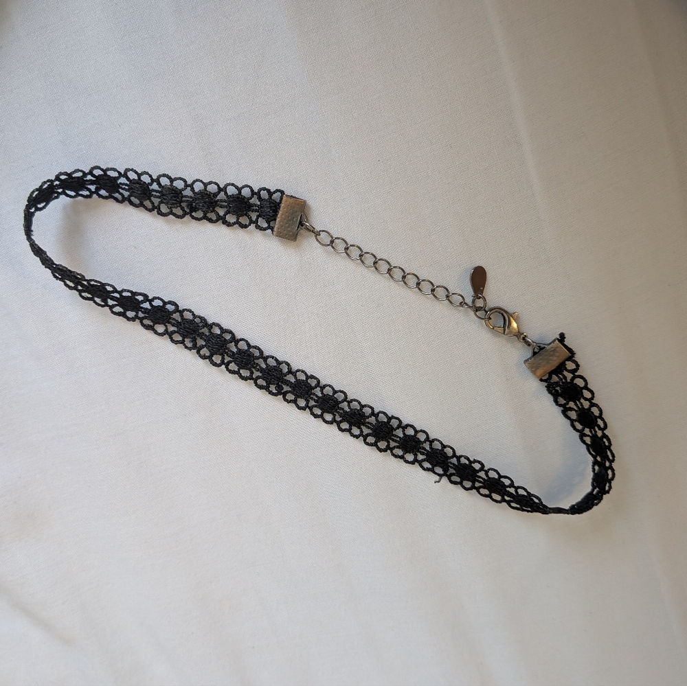 Black Lace Choker Necklace